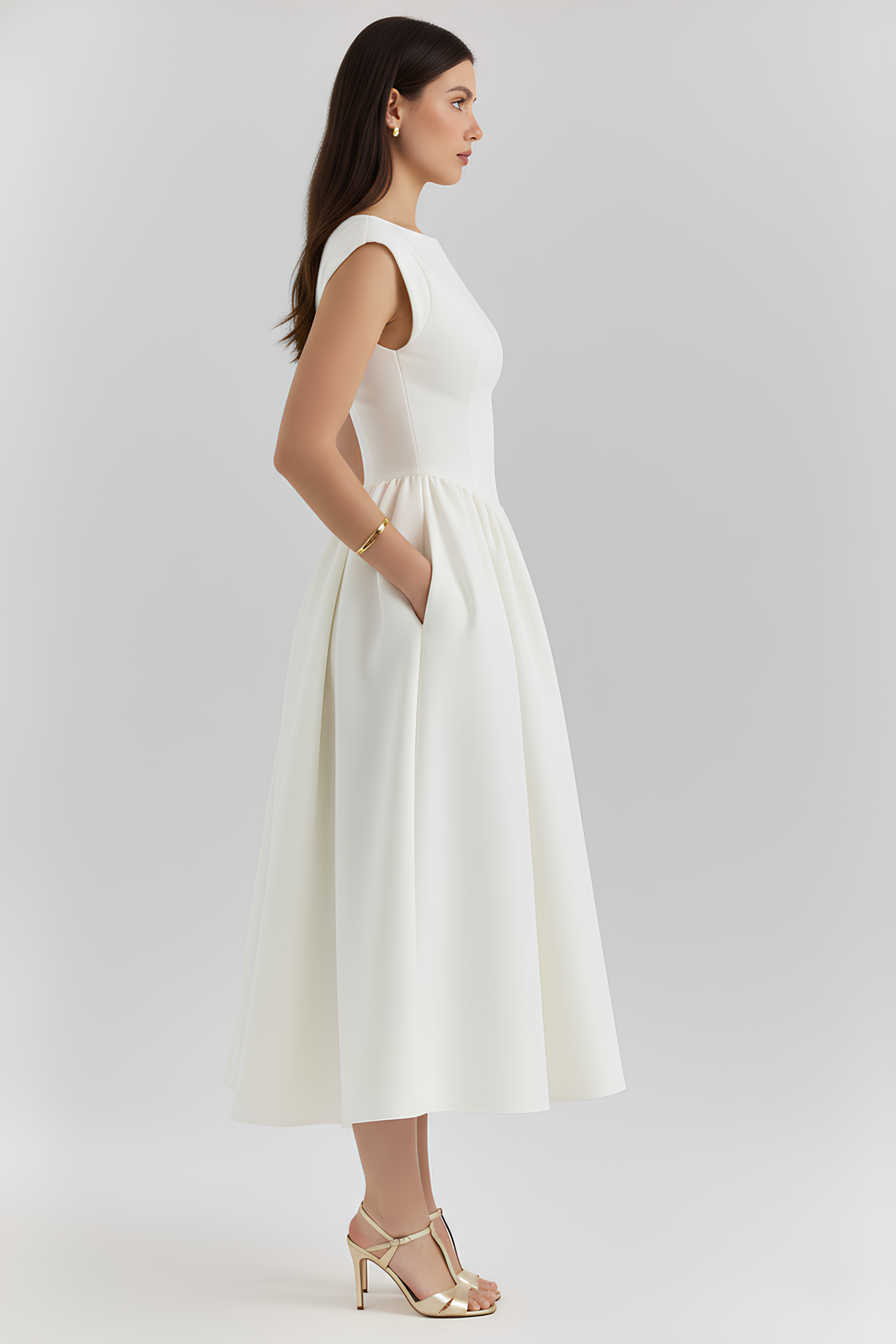Robe mi-longue Agnès