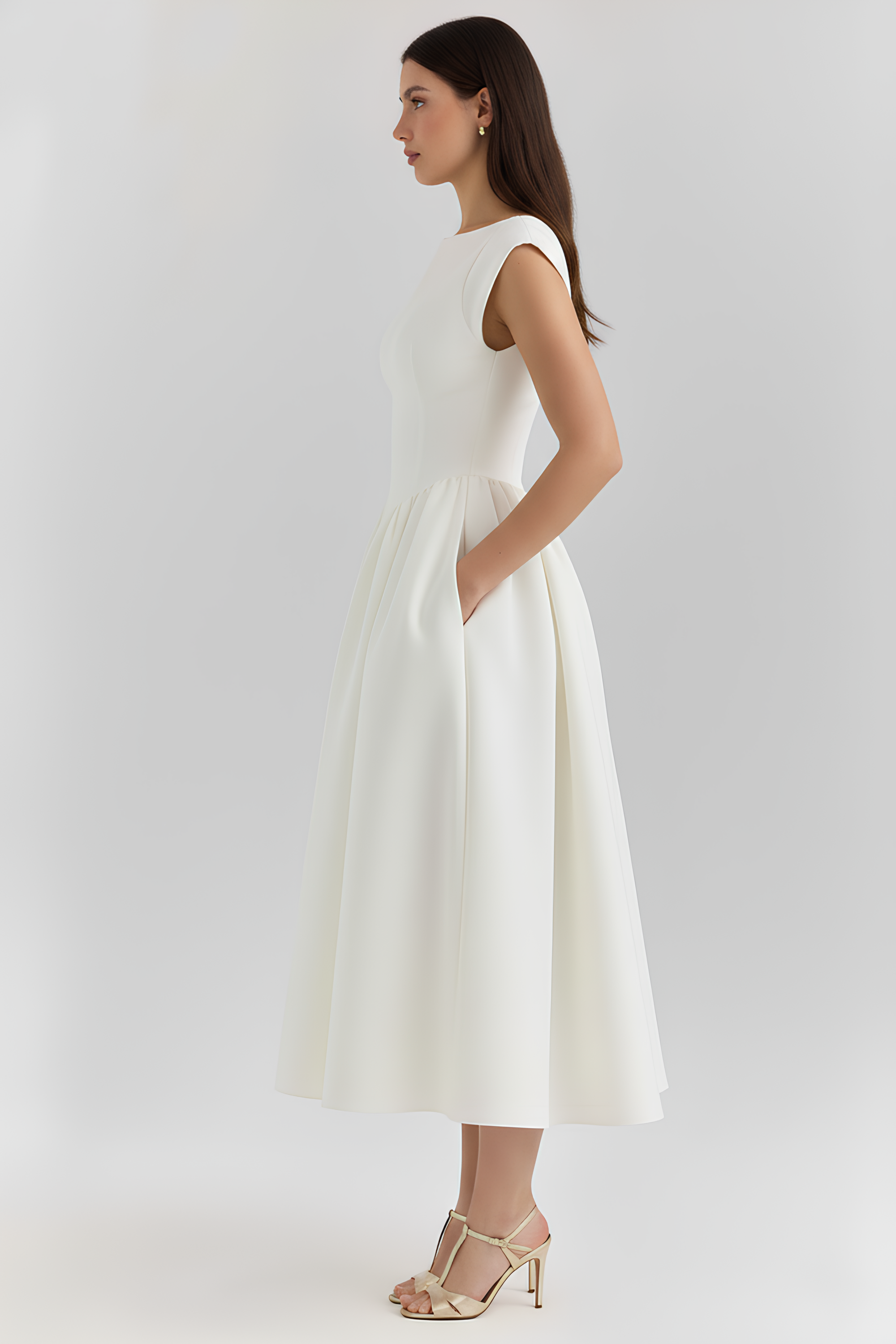 Robe mi-longue Agnès