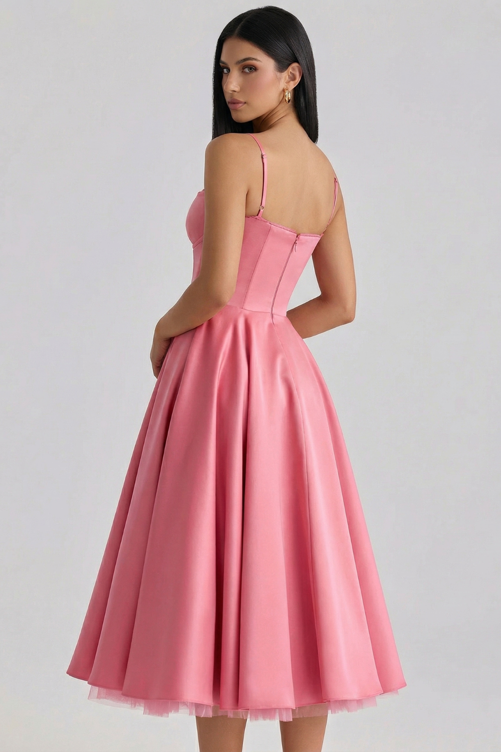 Robe mi-longue Cloe - Double épaisseur