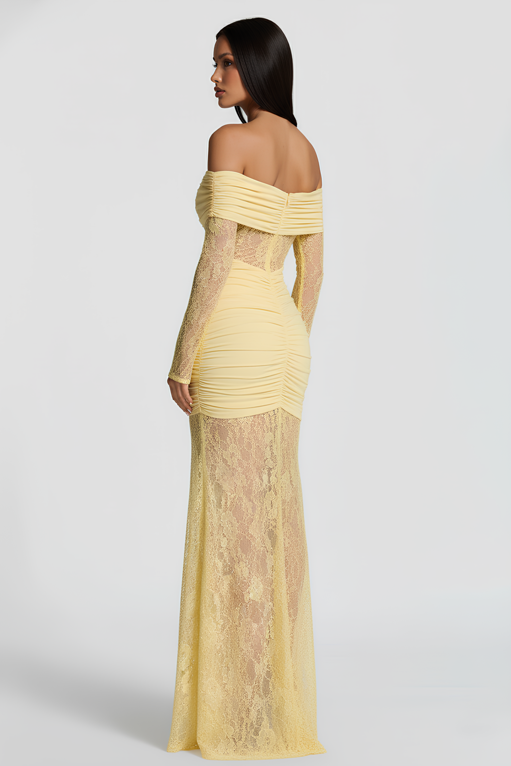 Robe longue en dentelle Karla