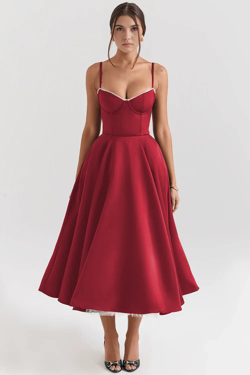 Robe mi-longue Cloe - Double épaisseur