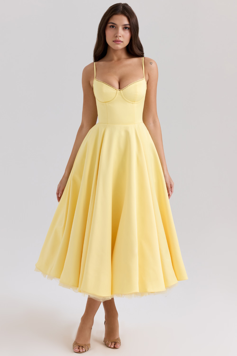 Robe mi-longue Cloe - Double épaisseur