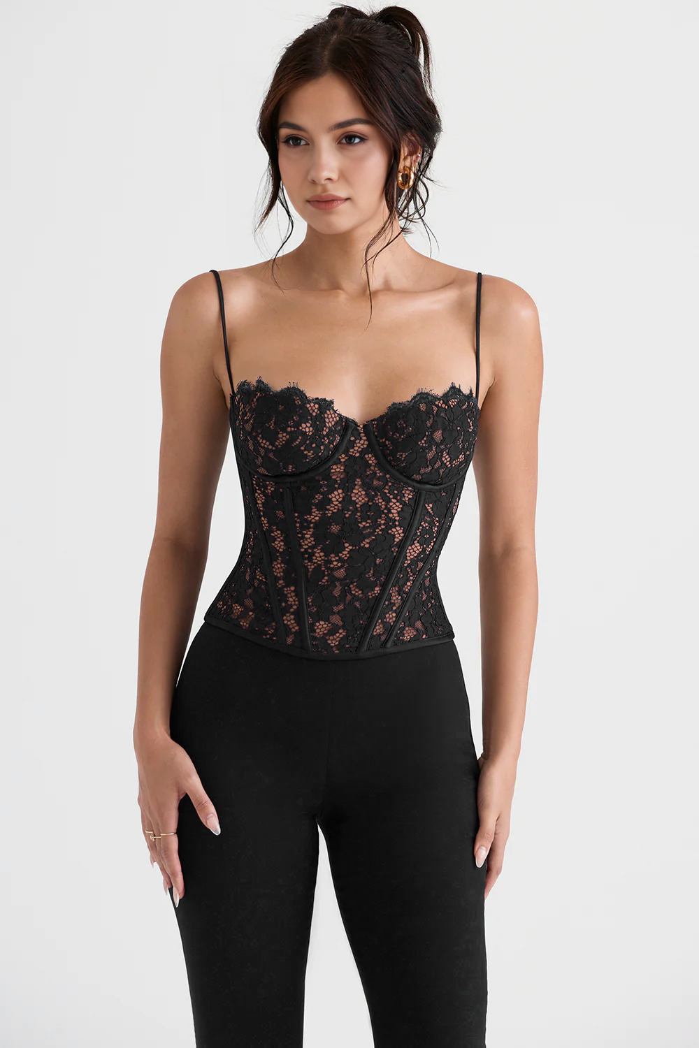 Corset en Dentelle Samantha - Noir