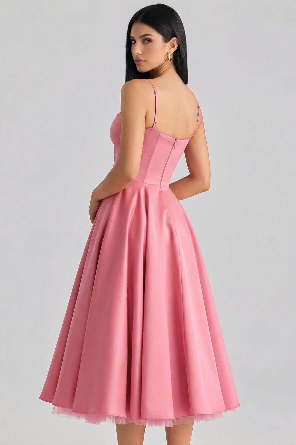 Robe mi-longue Cloe - Double épaisseur