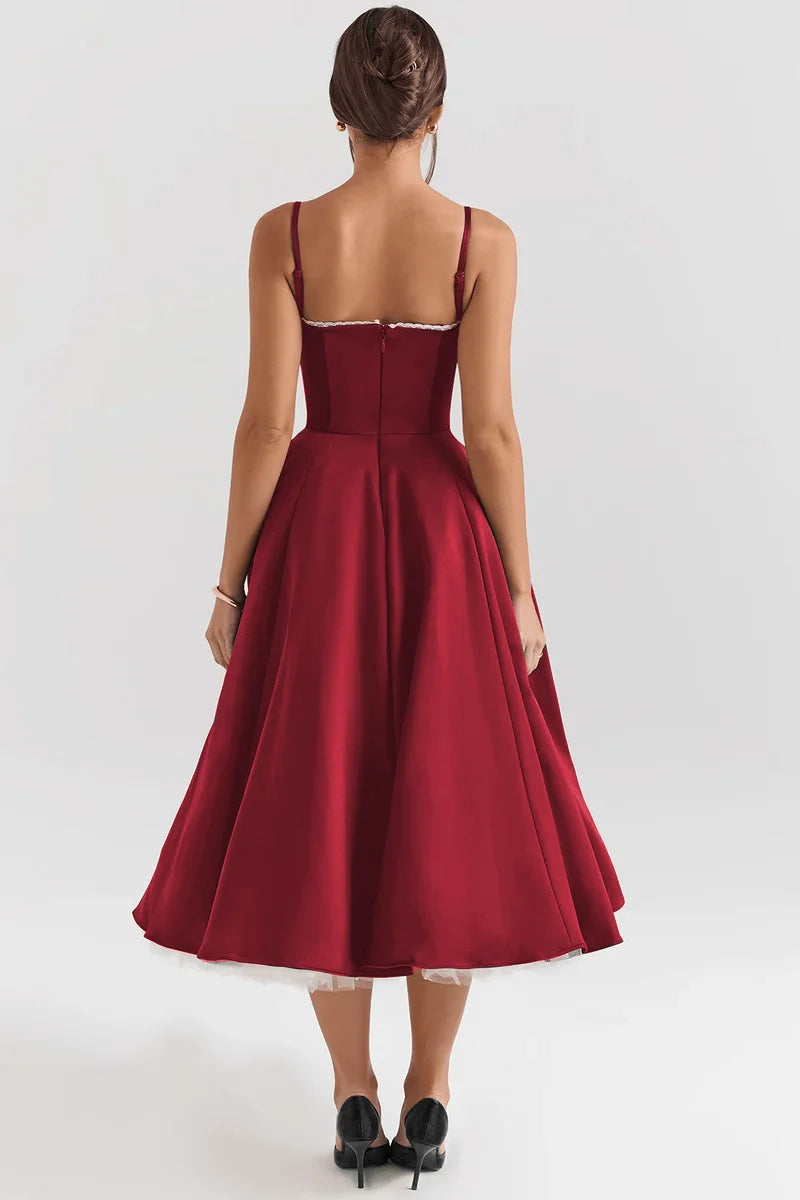 Robe mi-longue Cloe - Double épaisseur