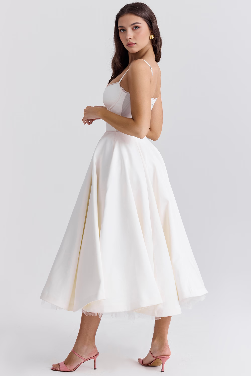 Robe mi-longue Cloe - Double épaisseur