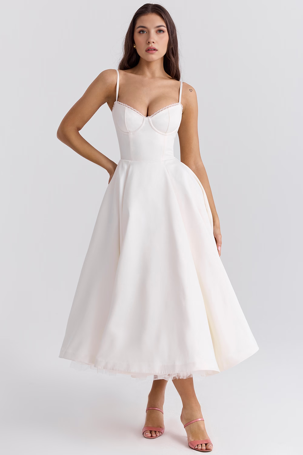 Robe mi-longue Cloe - Double épaisseur