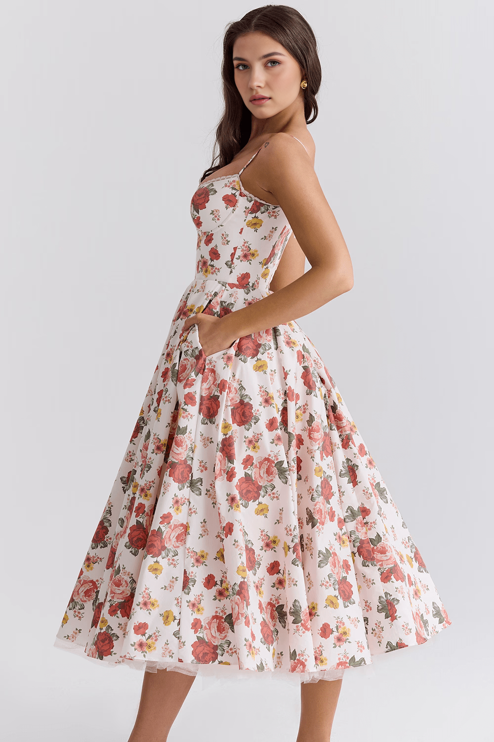Robe mi-longue Cloe - Double épaisseur