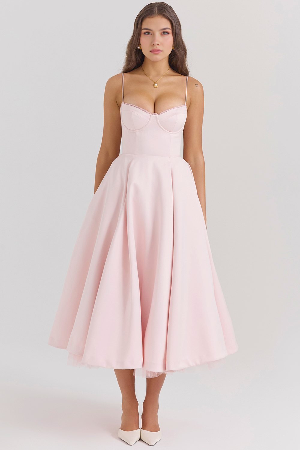 Robe mi-longue Cloe - Double épaisseur