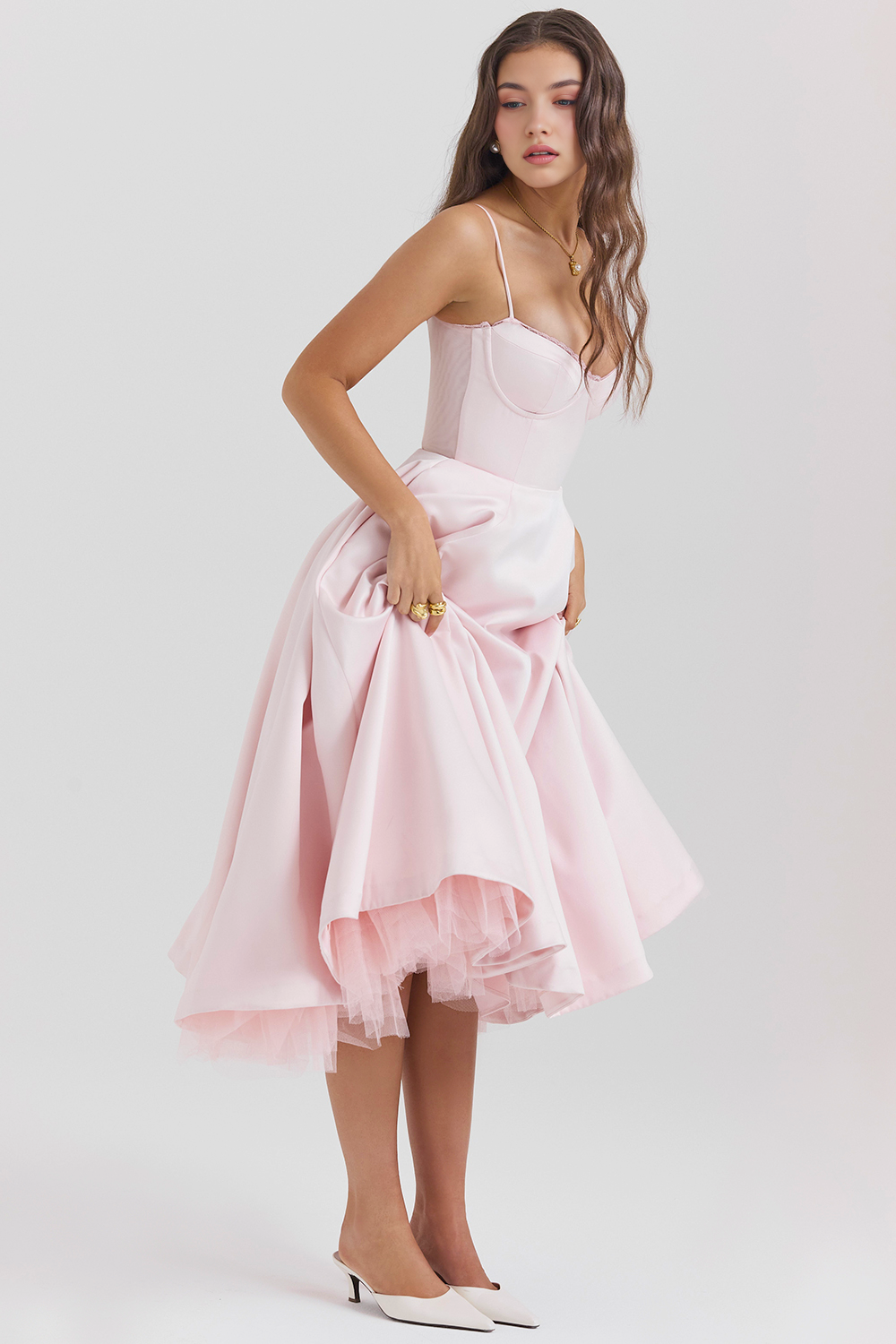 Robe mi-longue Cloe - Double épaisseur