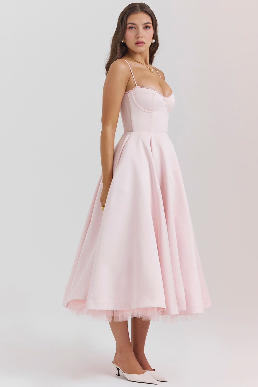 Robe mi-longue Cloe - Double épaisseur