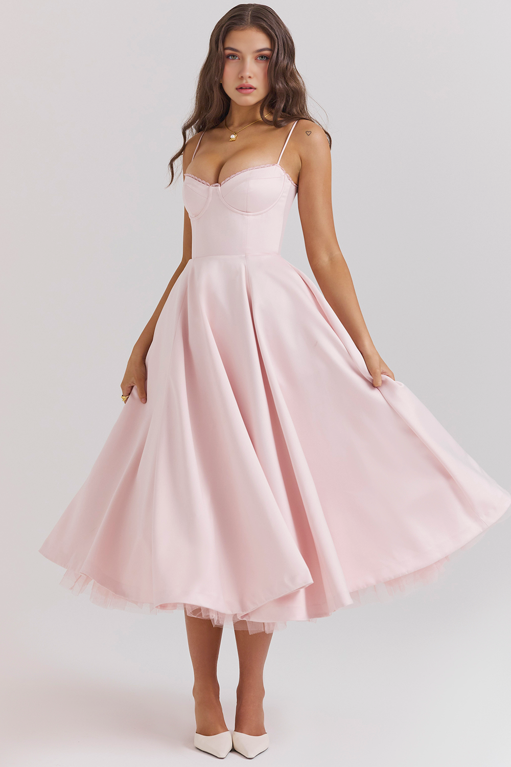Robe mi-longue Cloe - Double épaisseur