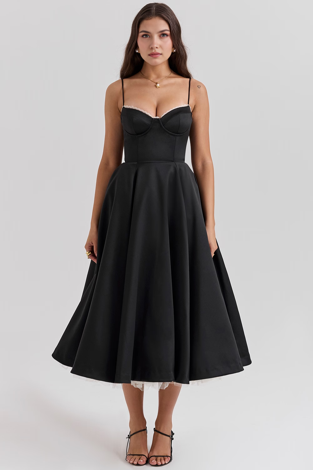 Robe mi-longue Cloe - Double épaisseur