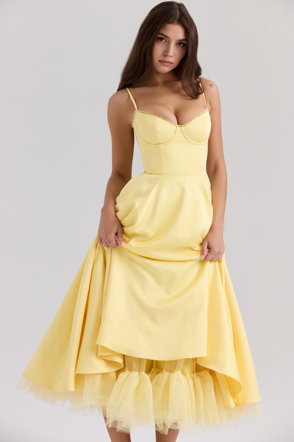 Robe mi-longue Cloe - Double épaisseur