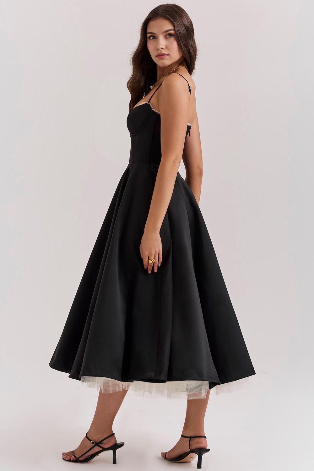 Robe mi-longue Cloe - Double épaisseur