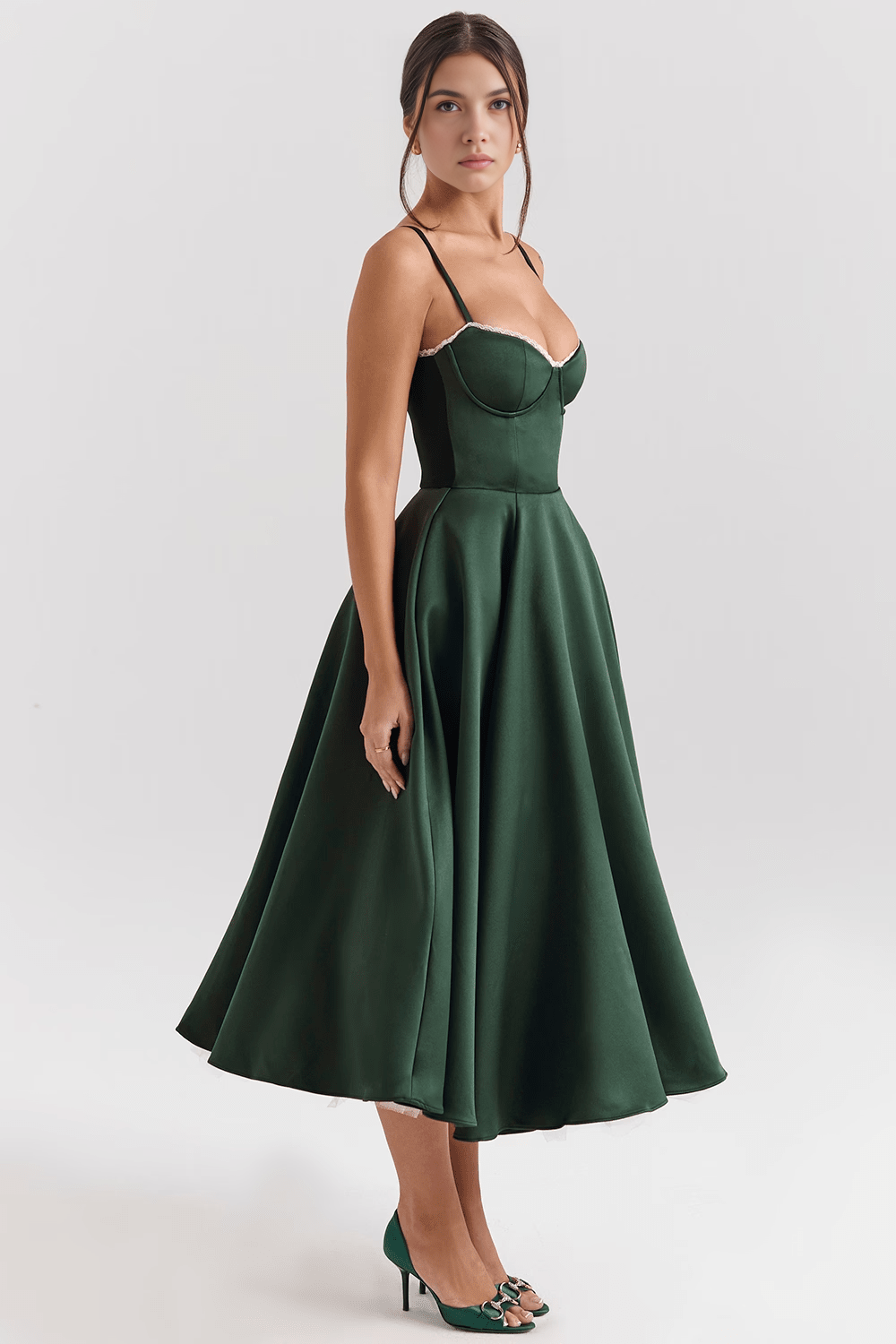 Robe mi-longue Cloe - Double épaisseur