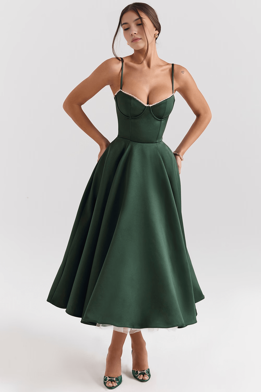 Robe mi-longue Cloe - Double épaisseur