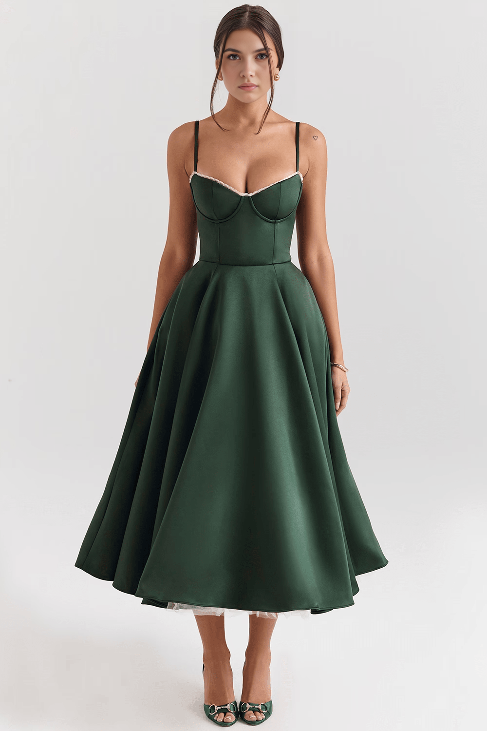 Robe mi-longue Cloe - Double épaisseur