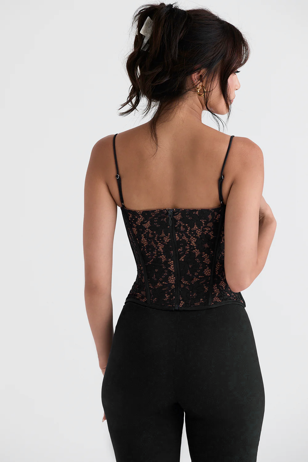 Corset en Dentelle Samantha - Noir
